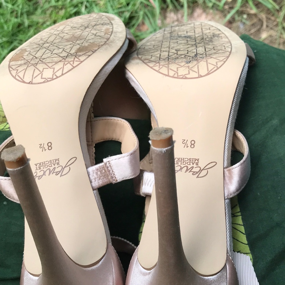 Jewel Badgley Mischka heels Sz 8.5 - Picture 6 of 7
